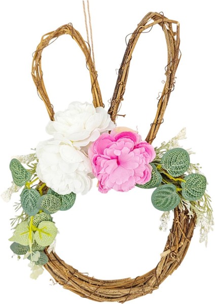 Paskalya Tavşan Çelenk Dekoratif Tavşan Çelenk Pencere Ön Kapı Kapalı (Yurt Dışından) modelleri