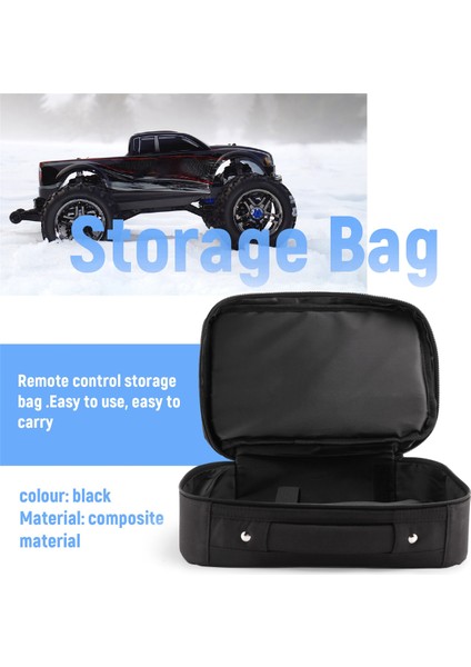 Evrensel Uzaktan Kumanda Saklama Çantası Verici Çanta Kılıf Kutusu 1/8 1/10 Rc Araba Tekne Tankı Paletli Trx4 SCX10 (Yurt Dışından) fırsatları