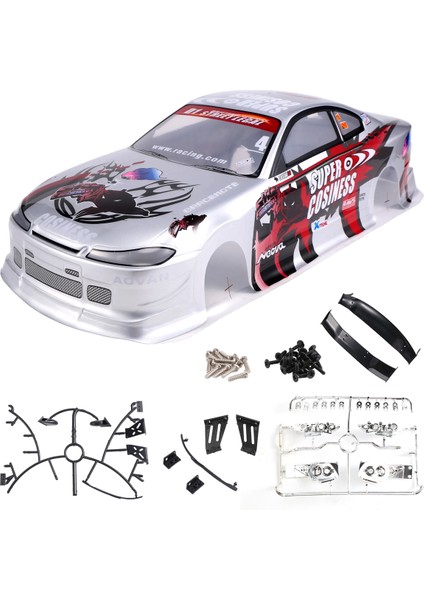 Nissan S15 Için 1/10 Rc Araba Gövde Kabuğu Modifikasyonu 190MM Yol Driftinde (Yurt Dışından)