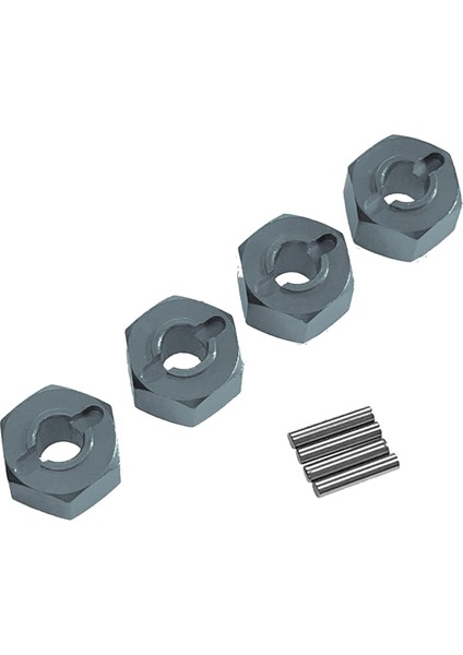 Adet Mjx 1/14 1/16 14210 14303 16207 16208 Uzaktan Kumanda Araba Aksesuarları 12MM Hex Konnektör Titanyum Renk (Yurt Dışından)