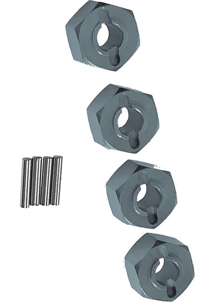 Adet Mjx 1/14 1/16 14210 14303 16207 16208 Uzaktan Kumanda Araba Aksesuarları 12MM Hex Konnektör Titanyum Renk (Yurt Dışından)