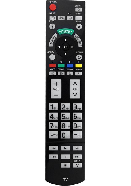 Panasonic Tv Için N2QAYB000703 Uzaktan Kumandayı Değiştirin TC-L42ET5 TC-P55VT50 TC-P50ST50 TC-L55ET5 TC-L55DT50 TC-L47ET5 TC-P55ST50 (Yurt Dışından)