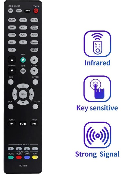 RC-1218 Denon Av Alıcısı Için Uzaktan Kumandayı Değiştirin AVR-S640H AVR-S650H AVR-S730H AVR-S740H AVR-S750H AVR-S900W AVR-S910W (Yurt Dışından)