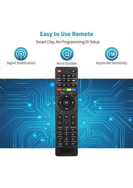 Tv Dtt DVD Sky Tek Tuşla Arama Otomatik Eşleştirme Için 4'ü 1 Arada Evrensel Uzaktan Kumanda (Yurt Dışından) fiyatları