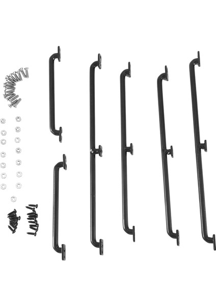 6 Adet Metal Gövde Kabuk Küpeşte 75MM 133MM 150MM Uzunluk 1/10 Rc Paletli Traxxas Trx4 Eksenel SCX10 90046 Yükseltme Parçaları (Yurt Dışından)