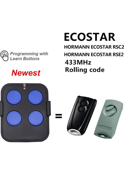 Hormann Ecostar Rsc2 Rse2 Garaj Kapısı Uzaktan Kumanda Açacağı Için 433.92MHZ (Yurt Dışından) fırsatları
