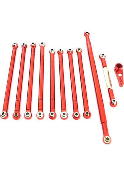 MN86S MN86 MN86KS MN86K Mn G500 Yükseltme Parçaları Metal Çekme Çubuğu Direksiyon Servo Bağlantı Çubuğu 1/12 Rc Araba Aksesuarları, Kırmızı (Yurt Dışından)