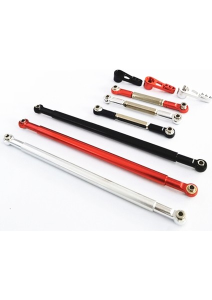 MN86S MN86 MN86KS MN86K Mn G500 Yükseltme Parçaları Metal Çekme Çubuğu Direksiyon Servo Bağlantı Çubuğu 1/12 Rc Araba Aksesuarları, Kırmızı (Yurt Dışından) modelleri