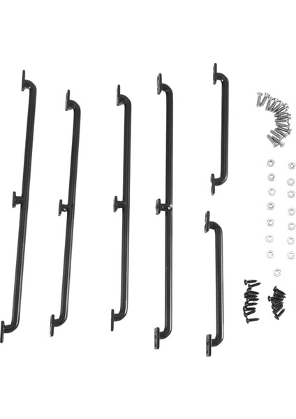 6 Adet Metal Gövde Kabuk Küpeşte 75MM 133MM 150MM Uzunluk 1/10 Rc Paletli Traxxas Trx4 Eksenel SCX10 90046 Yükseltme Parçaları (Yurt Dışından)