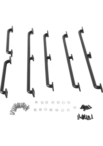 6 Adet Metal Gövde Kabuk Küpeşte 75MM 133MM 150MM Uzunluk 1/10 Rc Paletli Traxxas Trx4 Eksenel SCX10 90046 Yükseltme Parçaları (Yurt Dışından)