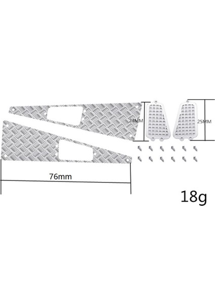 Mn D90 D99S MN99S 1/12 Rc Araba Yükseltme Parçaları Metal Kaymaz Plaka Emme Izgarası Aksesuarları (Yurt Dışından) modelleri