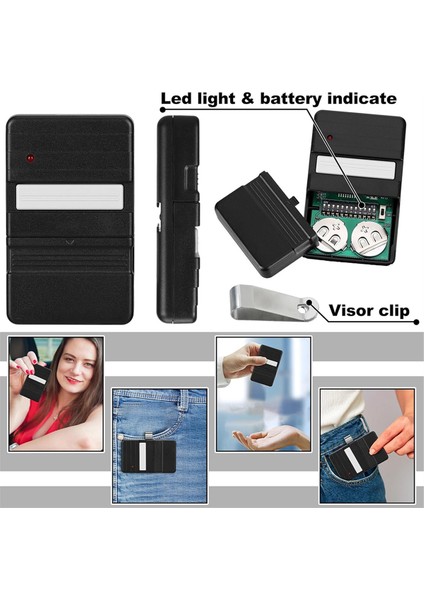 2 Adet 9 Veya 12 Dip Anahtarı Garaj Uzaktan Kumanda GT90-1 G220 MAT90 GT912 AT90 Uzaktan Kumanda (Yurt Dışından) modelleri