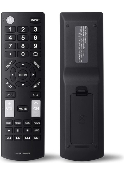 Evrensel Uzaktan Kumandanın Değiştirilmesi Tüm Insignia Led-Lcd Hdtv Tv'lere Uygun NS-RC4NA-18 NS-32D311NA17 (Yurt Dışından) fiyatları