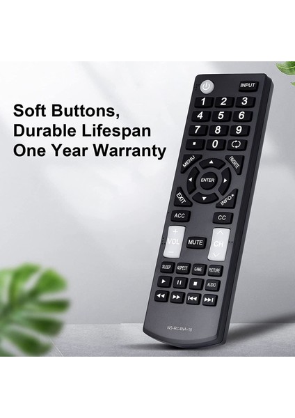 Evrensel Uzaktan Kumandanın Değiştirilmesi Tüm Insignia Led-Lcd Hdtv Tv'lere Uygun NS-RC4NA-18 NS-32D311NA17 (Yurt Dışından) modelleri