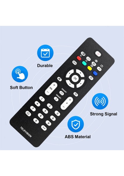 Philips LCD Akıllı Tv Için RC2023601 Uzaktan Kumandayı Değiştirin RC2023601/01 42PFL7422 RC2023617/01 (Yurt Dışından) modelleri