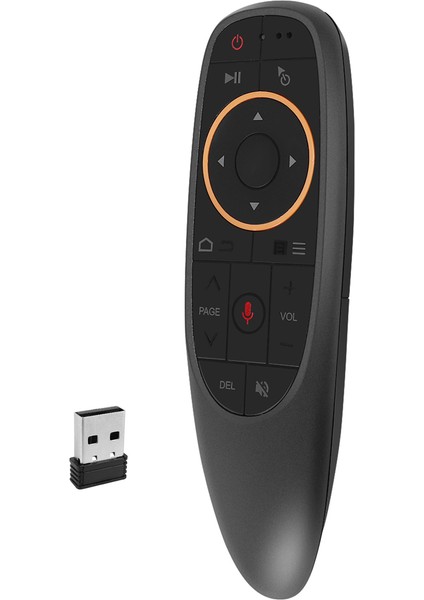 G10S Hava Fare Ses Uzaktan Kumanda 2.4g USB Alıcı Android Tv Kutusu Pc Gyro Algılama Mini Kablosuz Akıllı Uzaktan Kumanda (Yurt Dışından)