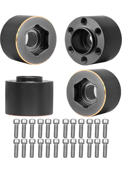 4 Adet Pirinç Ağırlıkları 15MM Tekerlek Altıgen Hub Genişletme Adaptörü 1/10 Rc Paletli 1.9 2.2 Inç Tekerlekler Jant Eksenel SCX10 Trx4 (Yurt Dışından)