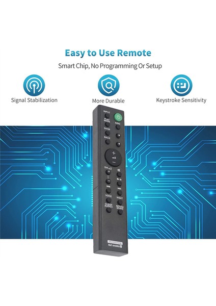 RMT-AH300U Uzaktan Kumanda Sony Ses Çubuğu Için Değiştirin HTCT290 HT-CT290 HTCT291 HT-CT291 SA-CT290 SA-CT291 RMTAH300U (Yurt Dışından) fiyatları