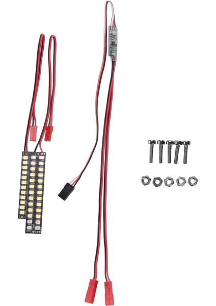 70MM 58MM Su Geçirmez Ön Arka Tampon LED Işık Çubuğu Yükseltme Aksesuarları Traxxas 1/10 Maxx Rc Araba (Yurt Dışından)