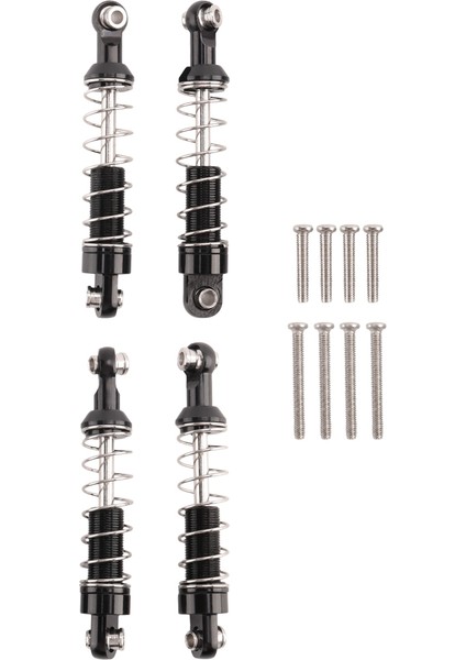 4 Adet Metal Amortisör Damperi Wpl C14 C24 C34 Mn D90 D91 D96 D99 D99S MN90 MN99S Rc Araba Yükseltme Parçaları, Siyah (Yurt Dışından) fiyatları