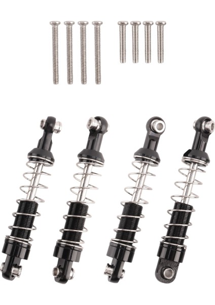 4 Adet Metal Amortisör Damperi Wpl C14 C24 C34 Mn D90 D91 D96 D99 D99S MN90 MN99S Rc Araba Yükseltme Parçaları, Siyah (Yurt Dışından) modelleri