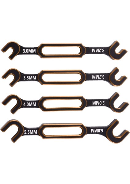4 Adet Anahtarı 3-3.2 3.5-3.7 4-5 5.5-6mm Çift Uçlu Evrensel Anahtar Gerdirme Anahtarı Rc Araba Için Traxxas Eksenel SCX10,2 (Yurt Dışından)