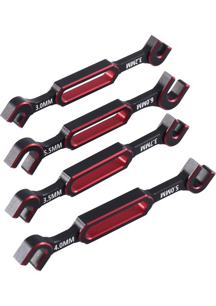 4 Adet Anahtarı 3-3.2 3.5-3.7 4-5 5.5-6mm Çift Uçlu Evrensel Anahtar Gerdirme Anahtarı Rc Araba Için Traxxas Eksenel SCX10,2 (Yurt Dışından)