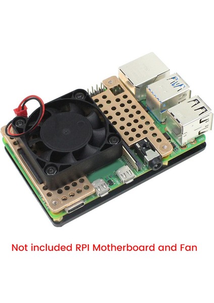 Raspberry Pi 4b/3b+/3b Alüminyum Isı Emici Muhafaza Braketi Koruma Kılıfı Raspberry Pi 4b Gümüş (Yurt Dışından)