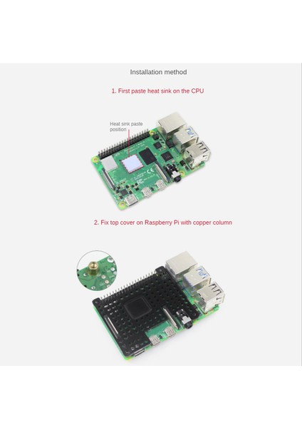 Raspberry Pi 4b/3b+/3b Alüminyum Isı Emici Muhafaza Braketi Koruma Kılıfı Raspberry Pi 4b Gümüş (Yurt Dışından)