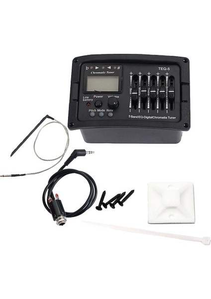 Akustik Guitar 5 Band Eq Ekolayzer Guitar Preamp Piezo Pikap (Yurt Dışından)