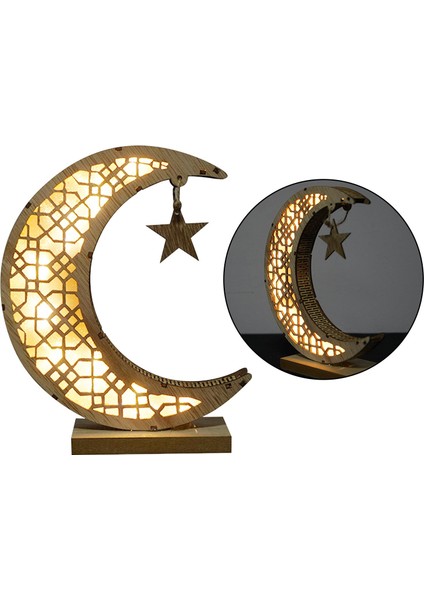 LED Ramazan Süslemeleri Ay Şeklinde El Sanatları (Yurt Dışından)