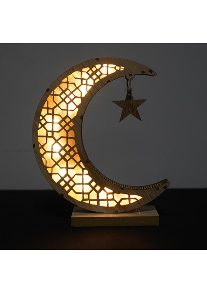LED Ramazan Süslemeleri Ay Şeklinde El Sanatları (Yurt Dışından)