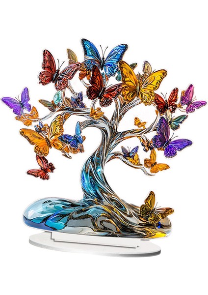 Akrilik Masaüstü Dekor Dekoru Şömine Raf Köşesi 20CMX20CM (Yurt Dışından) fiyatları