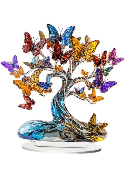 Akrilik Masaüstü Dekor Dekoru Şömine Raf Köşesi 20CMX20CM (Yurt Dışından) modelleri