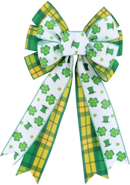 St'nin Günü Çelenk Bow'un Dekor Sundurma Shamrock Bowknot A (Yurt Dışından) fiyatları