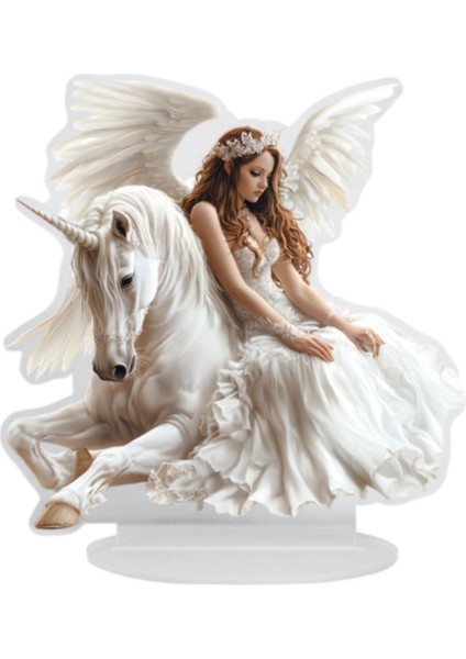 2d Angel Animal Masta Süsleme Doğum Günü Hediye Heykeli Hayvan Kız Ekran (Yurt Dışından)