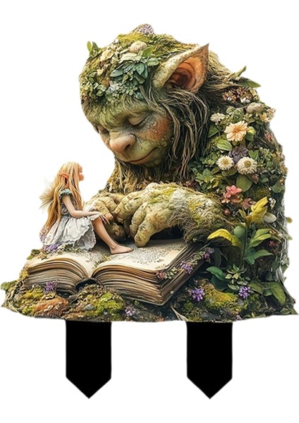 Fairy Garden Stake Acrilik Yard Out Dış Çim Için Su Geçirmez (Yurt Dışından)
