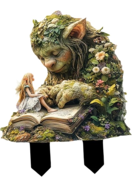 Fairy Garden Stake Acrilik Yard Out Dış Çim Için Su Geçirmez (Yurt Dışından) modelleri