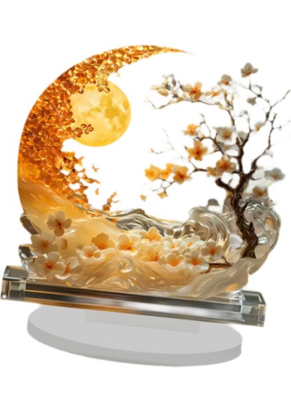 2d Ay Dekorasyon Dekoratif Zanaat Şenlikli Atmosfer Masa Tabanı Süslemesi (Yurt Dışından) fırsatları