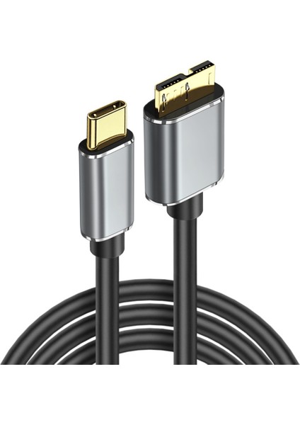 2 Paket 5gbps USB C - Micro-B Kablosu 3.0, Tip C - Micro-B Sabit Disk Kablosu, Dizüstü Bilgisayar Için Micro-B - USB C Kablosu (3.3ft) (Yurt Dışından)