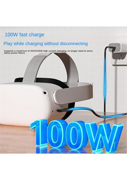 16FT 5m Oculus Kulaklık Vr Kablosu Pico 4 Link Sanal Gerçeklik Type-C USB 3.2 Veri Aktarımı Hızlı Şarj Kablosu (Yurt Dışından)