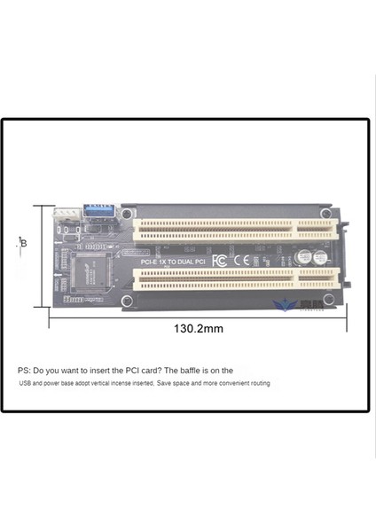 Mini Pci-E'den Dual Pci Express X1'e Dual Pci Yükseltici Kart Masaüstü Bilgisayar Için Yüksek Verimli Adaptör Dönüştürücü ASM1083 Çip (Yurt Dışından)