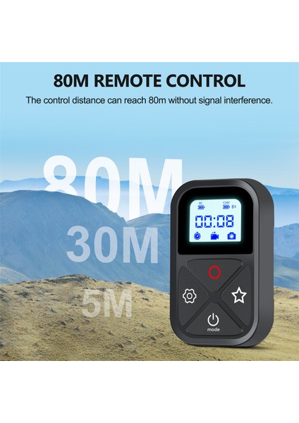 Gopro Hero 10 9 8 Max Için Uzaktan Kumanda, Çubuk Montajı ve Bilek Bluetooth Uyumlu Akıllı Uzaktan Kumanda Gopro 10 Için (Yurt Dışından)