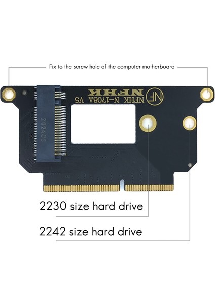 SSD Sabit Disk Adaptör Kartı M.2 Nvme Apple MACBOOK Pro A1708 SSD Sabit Disk Adaptör Kartı Için (Yurt Dışından)