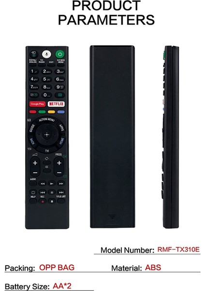 RMF-TX300E RMF-TX310E Sesli Tv Uzaktan Kumandası Bravia Serisi Için Yedek Sony 4K Ultra Hd Akıllı LED Tv RMF-TX310U (Yurt Dışından) modelleri