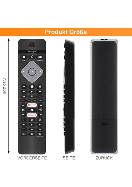 Tüm Philips Ambilight 4K Akıllı LED Tv 75PUS6754/12 65PUS6754/12 65PUS6704/12 55PUS6754 Için Uzaktan Kumanda Değişimi (Yurt Dışından) fiyatları