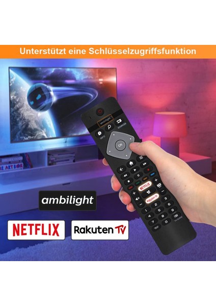 Tüm Philips Ambilight 4K Akıllı LED Tv 75PUS6754/12 65PUS6754/12 65PUS6704/12 55PUS6754 Için Uzaktan Kumanda Değişimi (Yurt Dışından) modelleri