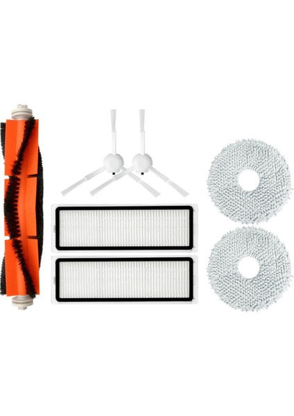 Dreame S10/S10 Pro Robot Süpürge Ana Yan Fırça Hepa Filtre Paspas Bezi Için 7 Adet Yedek Parça Takımı (Yurt Dışından)