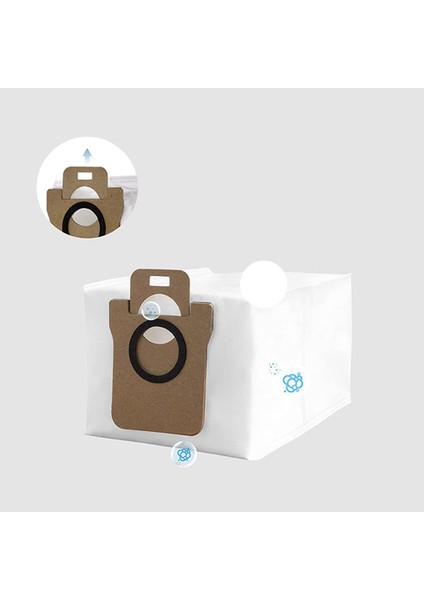 Xiaomi Mijia B101CN/DREAM S10 Pro/dreame L10S ULTRA/X10+/B101GL Robot Süpürge Için 6 Adet Yedek Toz Torbası Seti (Yurt Dışından) modelleri