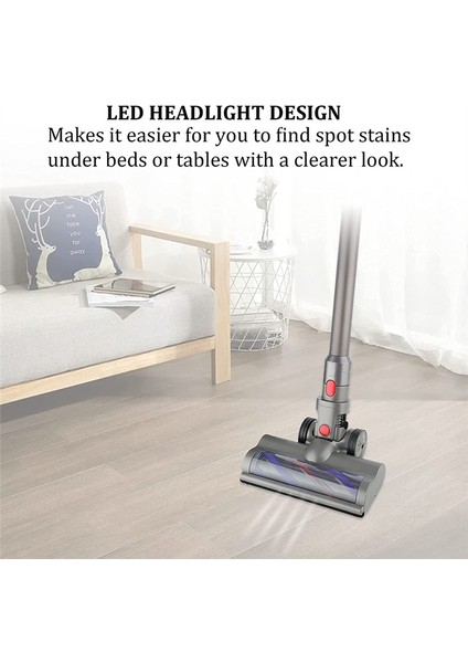 Elektrikli Süpürge Fırça Başlığı Zemin Temizleme Aleti Elektrikli Türbin Zemin Fırça Başlığı Dyson V7 V8 V10 V11 V15 Için Yedek (Yurt Dışından) modelleri